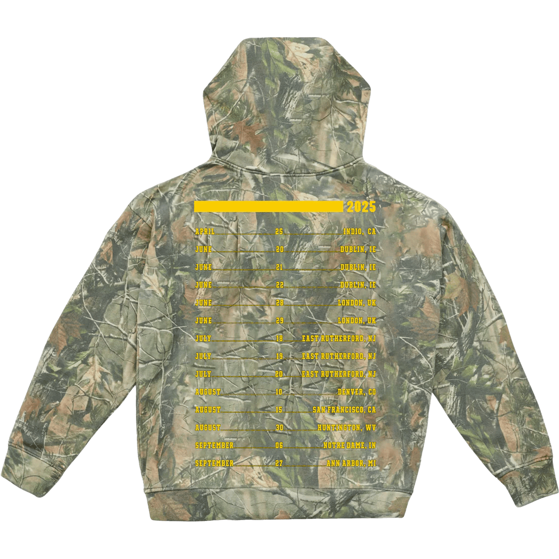 Zach Bryan Tour Merch - Logo Camo Hoodie