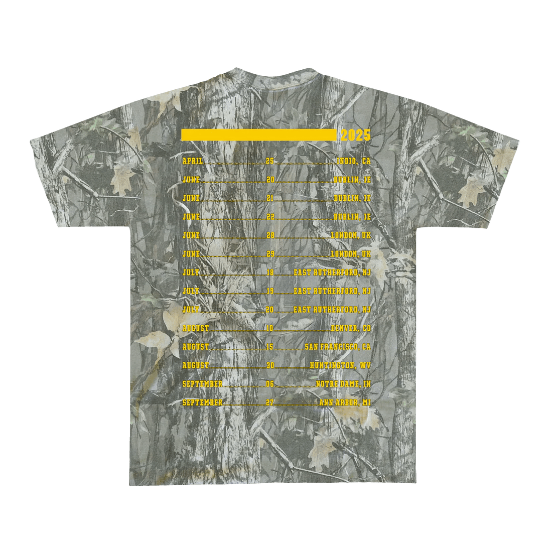 Zach Bryan Tour Merch - Logo Camo Tee