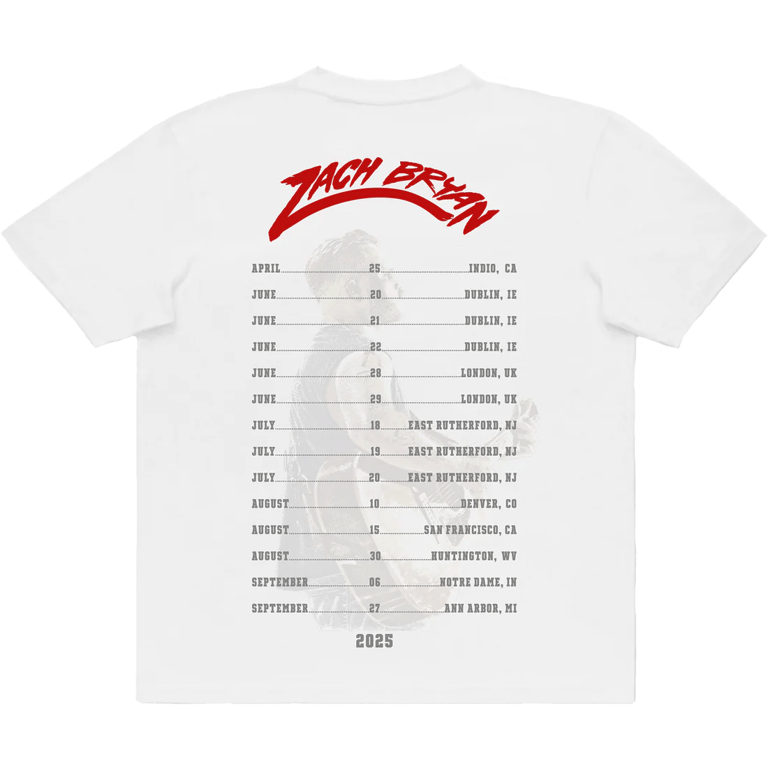 Zach Bryan Tour Merch - Silhouette Tee