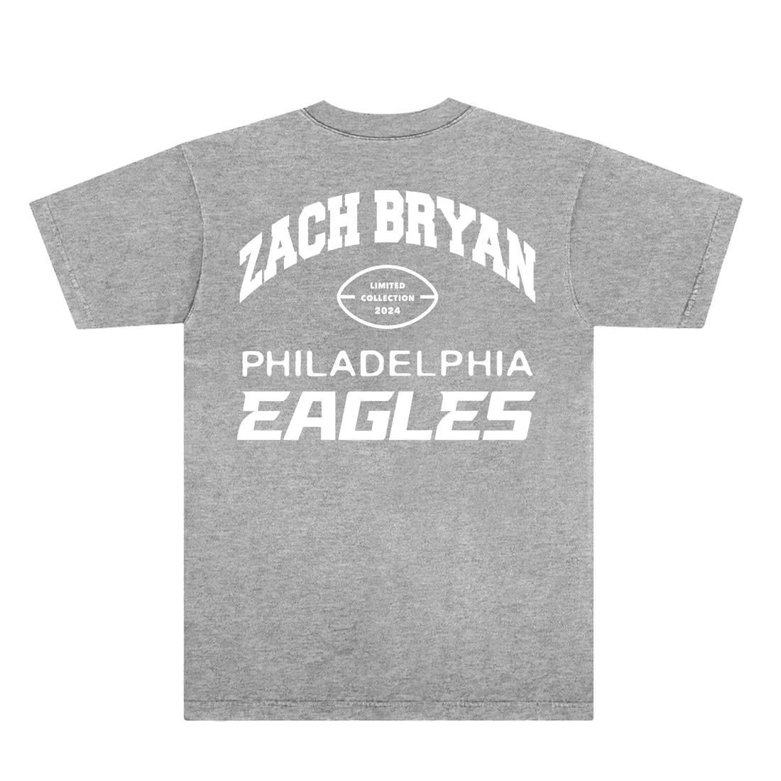 Zach Bryan Tour Merch - Zach Bryan x Eagles Tee Grey
