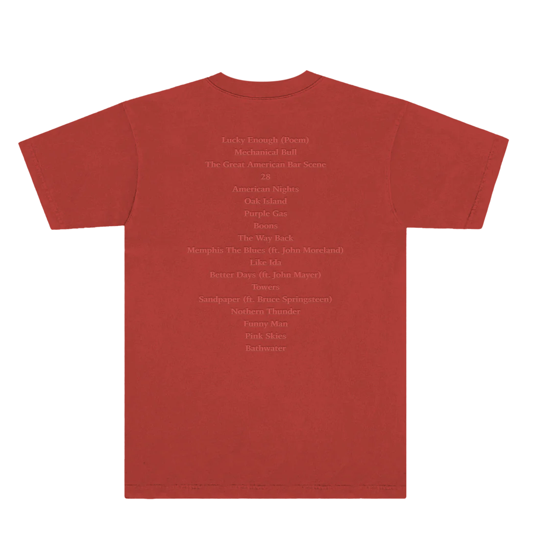 Zach Bryan Tour Merch - Bar Scene Rust Album Tee
