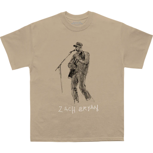 Zach Bryan Tour Merch - Sketch Tee