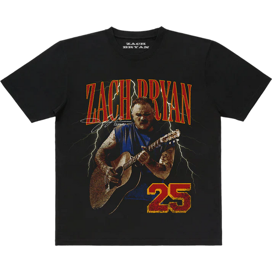 Zach Bryan Tour Merch - 2025 Lightning Tee