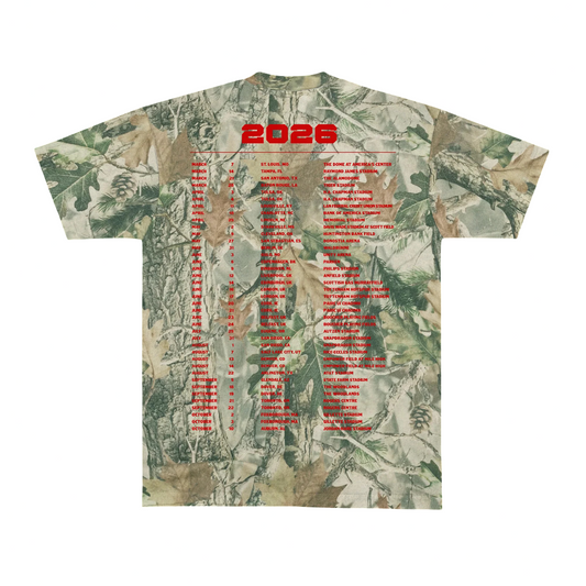 Zach Bryan Tour Merch - With Heaven on Top Camo Tour Tee