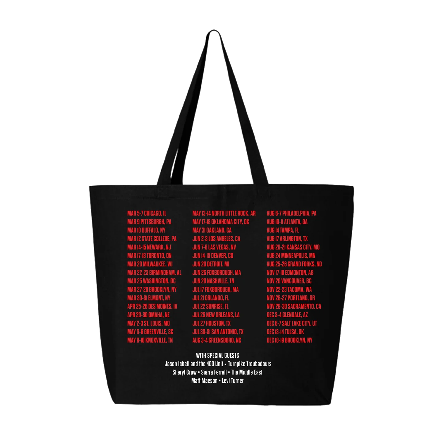 Zach Bryan Tour Merch - ZB Black Tote