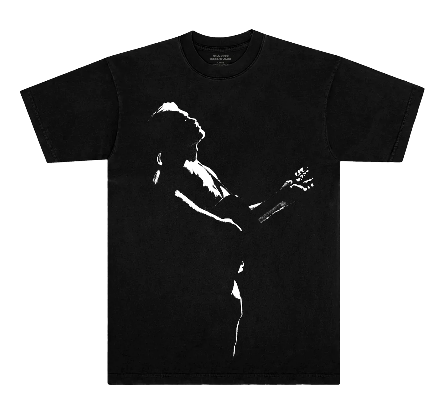 Zach Bryan Tour Merch - ZB Spotlight Washed Black Tee